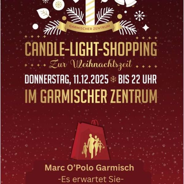 Candle-Light-Shopping bis 22 Uhr - 30% auf alle Winterjacken bei Marc O´Polo Garmisch