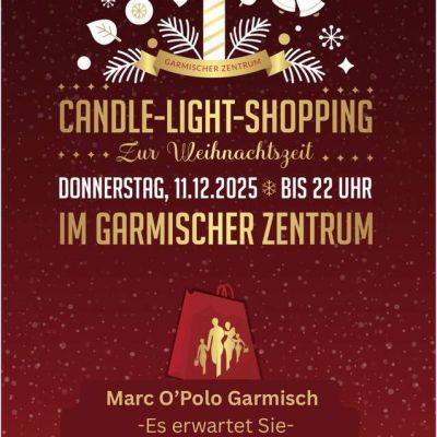 Candle-Light-Shopping bis 22 Uhr - 30% auf alle Winterjacken bei Marc O´Polo Garmisch