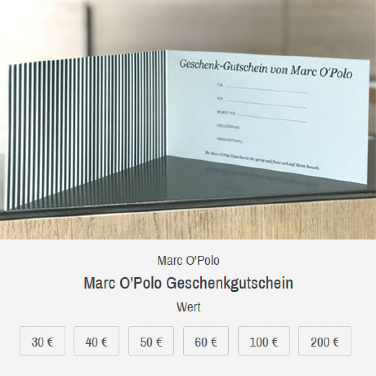 Marc O'Polo Geschenkgutschein